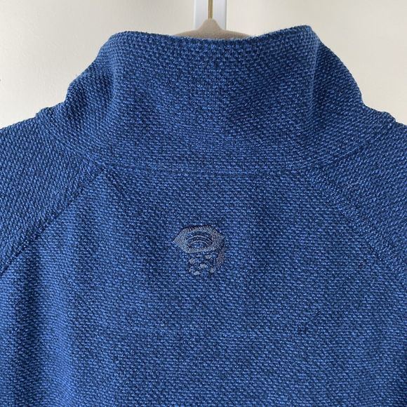 Mountain Hardwear 1/4 Zip Microfleece Pullover Jacket Blue‎ Mens Large - Picture 6 of 9